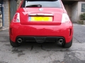 Abarth 500c Fitted with colour coded parking sensors.