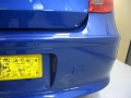 BMW 118d. Rear parking sensors fitted and colour coded in factory locations.