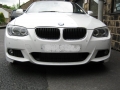 BMW 320d Conv. Laserline Front parking sensors fitted in OE location. Colour coded as per OE spec.