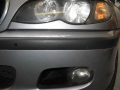 BMW 320d. Front parking sensors installed to factory locations to mantain the original equipment look of the vehicle.