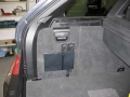 BMW X5. 2 Heasdrest screens trimmed into original headrest. Sony Playstation 2 with cordless controllers and remote reset. 6 disc DVD changer boot mounted with remote.