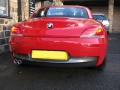 BMW Z4. Rear Parking sensors install and colour coded.