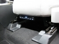 Land Rover Freelander 2. Fitted with screens trimed into original headrest. Single disc DVD installed under front seat. Cordless headphones.