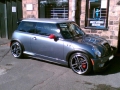 Mini Cooper S GP. Front privacy glass fitted.