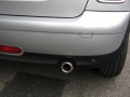 Mini Cooper D. Rear Parking sensors installed into standard locations.