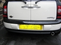 Mini Clubman Cooper D. Rear Parking sensors installed into standard locations.